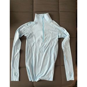 Lululemon Baby Blue 1/2 Zip Turtleneck pullover